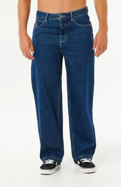 Rip Curl Nu Dose Loose Fit Carpenter Jeans In Blue