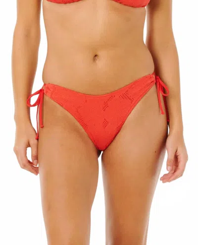 Rip Curl Oasis Skimpy Bikini Bottom In Red