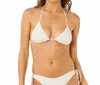 Rip Curl Oasis Tri Bikini Top In Bone In White
