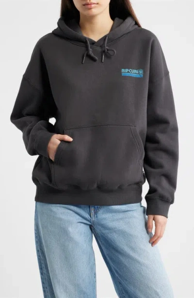 Rip Curl Ocean Break Heritage Hoodie In Black