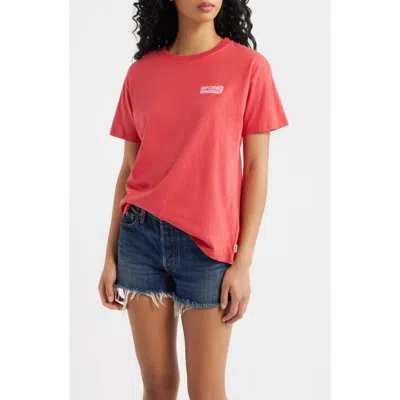Rip Curl Ocean Break Relaxed Graphic T-shirt In Red