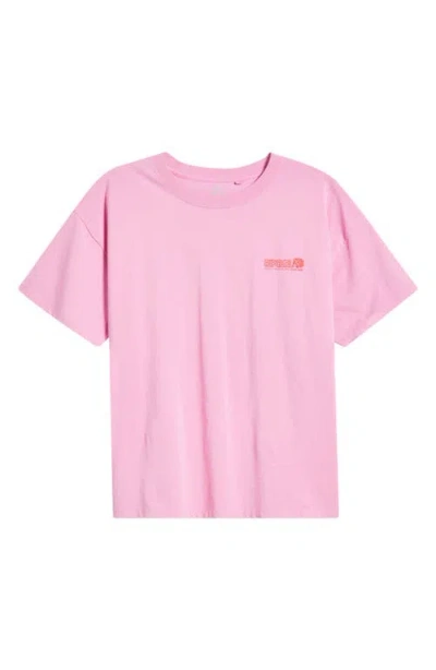 Rip Curl Ocean Tech Relaxed Graphic T-shirt In Pink