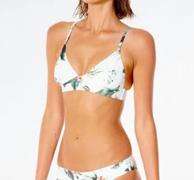 Rip Curl On The Coast Triangle Bikini Top In Bone In Beige