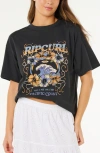 Rip Curl Pacific Coast Heritage Relaxed Graphic T-shirt In Black