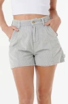 Rip Curl Pacific Dreams Frayed Corduroy Shorts In Blue