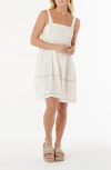 Rip Curl Pacific Free Cotton Cover-up Mini Sundress In Neutral