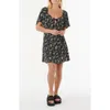 Rip Curl Pacific Rider Floral Minidress In Black
