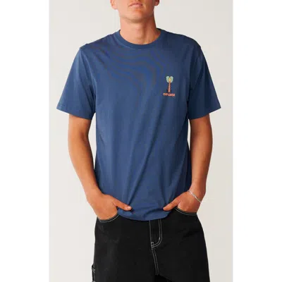 Rip Curl Pacific Rinse Cotton Graphic T-shirt In Blue