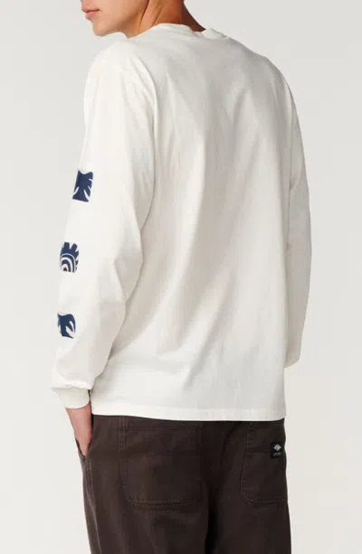 Rip Curl Pacific Rinse Graphic Long Sleeve T-shirt In Bone