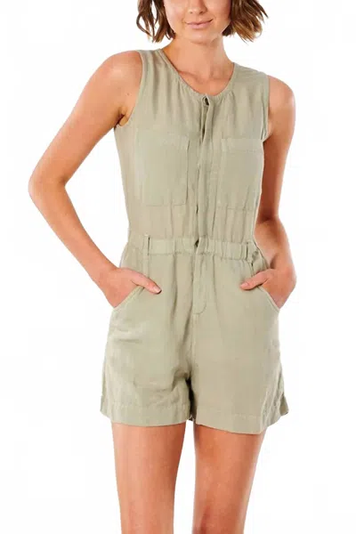 Rip Curl Panoma Romper In Mineral Green