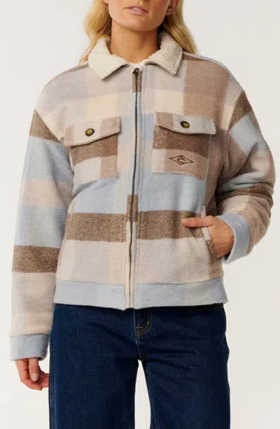 Rip Curl Paraiso Check Zip Jacket In Multi