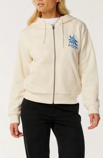 Rip Curl Paraiso Graphic Full Zip Hoodie In Neutral