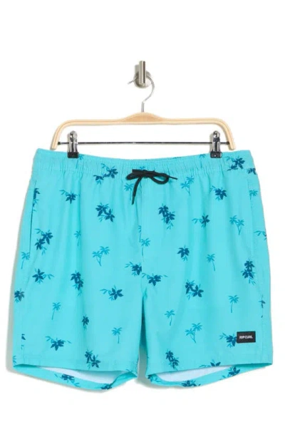 Rip Curl Party Volley Swim Shorts In Blue