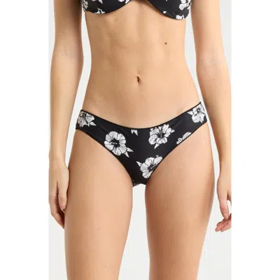 Rip Curl Party Wave Cheeky Hipster Bikini Bottoms In Black