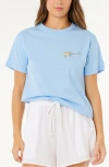 Rip Curl Poolside Relaxed Graphic T-shirt In Blue