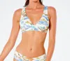 Rip Curl Postcards Deep V Top In Multi In Multi