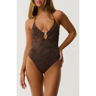 Rip Curl Praia Broderie Bikini Bottoms In Brown