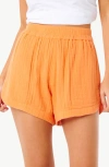 Rip Curl Premium Cotton Gauze Surf Shorts In Light Orange