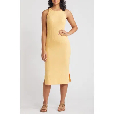 Rip Curl Premium Rib Racerback Dress In Orange