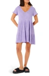Rip Curl Premium Surf Check Tiered Sundress In Purple