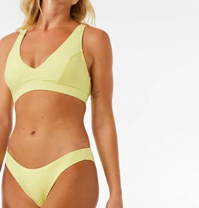 Rip Curl Premium Surf Cheeky Bottom In Yellow