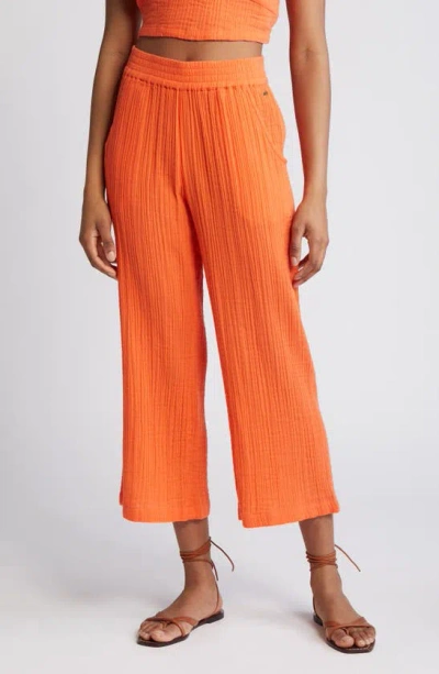 Rip Curl Premium Surf Cotton Beach Pants In Orange