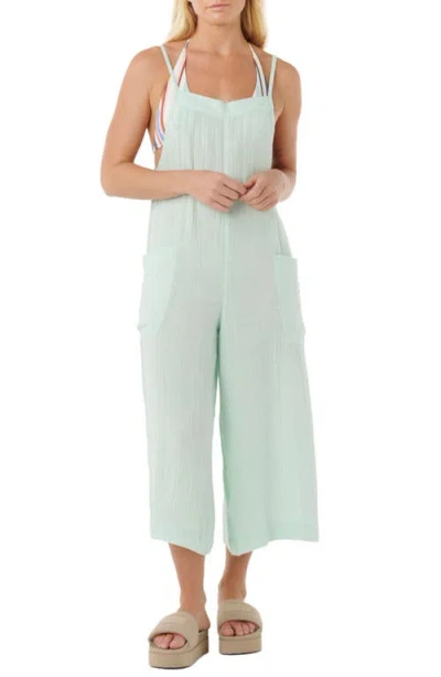 Rip Curl Premium Surf Cotton Gauze Jumpsuit In Blue