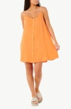 Rip Curl Premium Surf Cotton Gauze Minidress In Light Orange