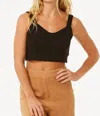 Rip Curl Juniors' Premium Surf Crop Top In Black