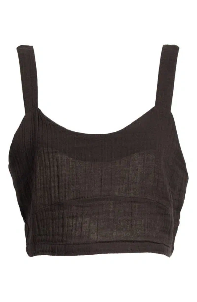 Rip Curl Premium Surf Crop Tank In Black