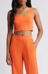 Rip Curl Premium Surf Crop Tank In Bright Orange