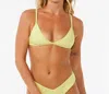 Rip Curl Premium Surf Fixed Tri In Yellow In Green