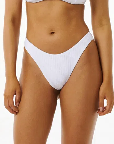 Rip Curl Premium Surf High Leg Bikini Bottoms In White