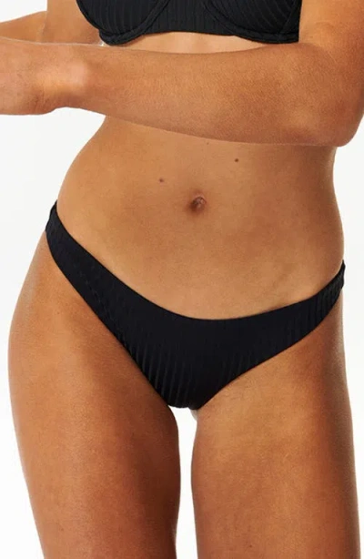 Rip Curl Premium Surf Hipster Bikini Bottoms In Black