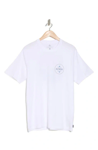 Rip Curl Ray & Tubed Cotton Graphic T-shirt In White