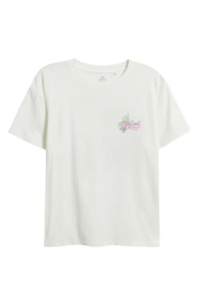 Rip Curl Relaxed Fit Graphic T-shirt In White