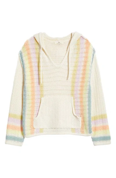 Rip Curl Revival Stripe Knit Hoodie In Multi