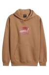 Rip Curl Rip Script Icon Graphic Hoodie In Brown