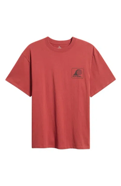 Rip Curl Rolling Wave Cotton Jersey Graphic T-shirt In Multi