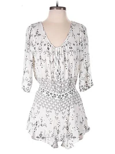 Pre-owned Rip Curl Romper In White