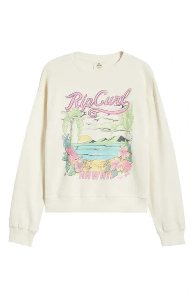 Rip Curl Saloon Relaxed Graphic Sweatshirt In Yellow