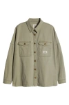 Rip Curl San Carlos Embroidered Cotton Twill Jacket In Sage