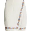 Rip Curl San Carlos Embroidered Linen Blend Miniskirt In Lily