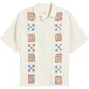 Rip Curl San Carlos Embroidered Short Sleeve Button-up Shirt In Lily