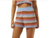 Rip Curl Santorini Sun Pointelle Stitch Sweater Shorts In Multi