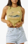 Rip Curl Seabreeze Rib Graphic Tank In Hawaii Light Green
