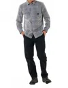 Rip Curl Search Cord Long Sleeve Woven Shirt In Purple Haze In Gray