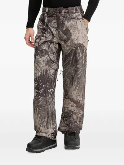 Rip Curl Search Foliage-print Ski Pants In Gray