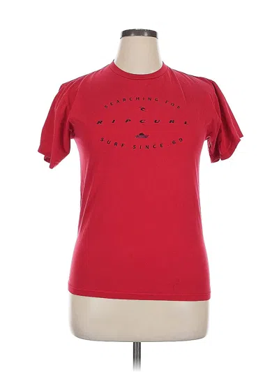 Pre-owned Rip Curl Short Sleeve T-shirt In Red