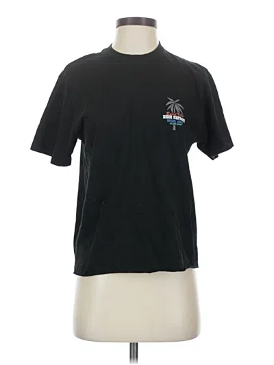 Pre-owned Rip Curl Short Sleeve T-shirt In Black